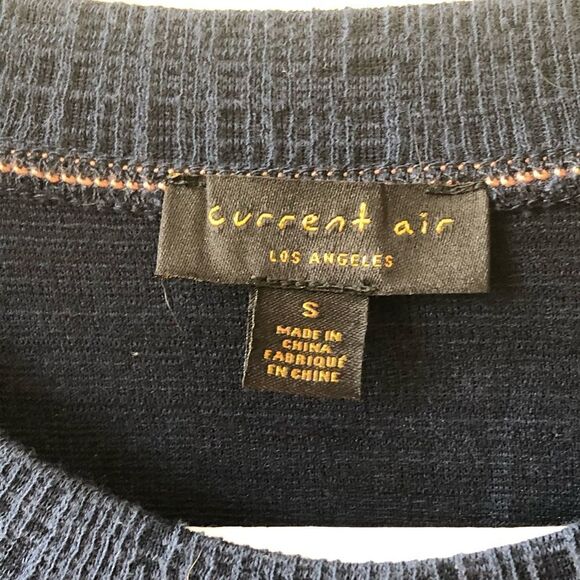 Anthropologie Current Air Navy Peplum Top - Picture 3 of 8